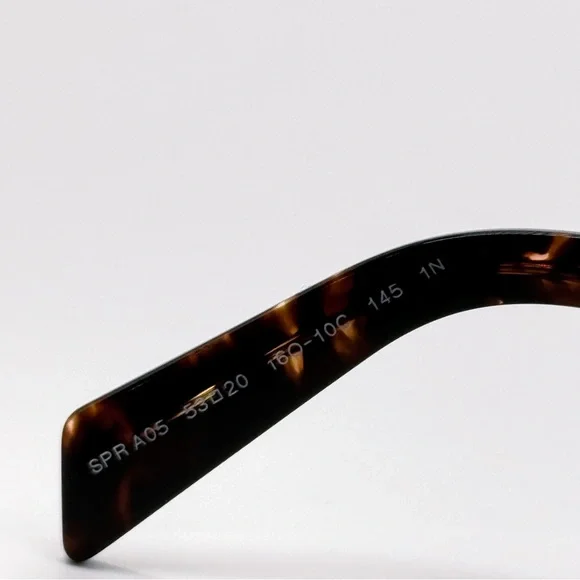 NEW PRADA SPR A05 16O10C SQUARE BROWN YELLOW PRA05S 16O10C UNISEX SUNGLASSES